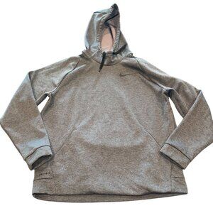 Nike Dri-Fit Men's Sz L Gray Fleece Lined Hoodie Sweatshirt